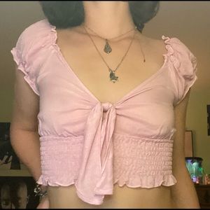 Light pink top